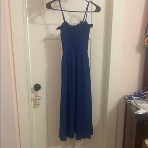 H&M Royal Blue Textured Dress